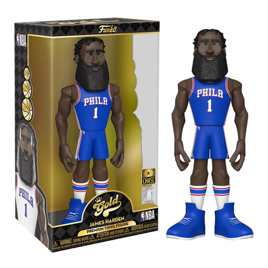Philadelphia 76ers NBA Funko Gold 12 Inch Vinyl Figure | James Harden Chase