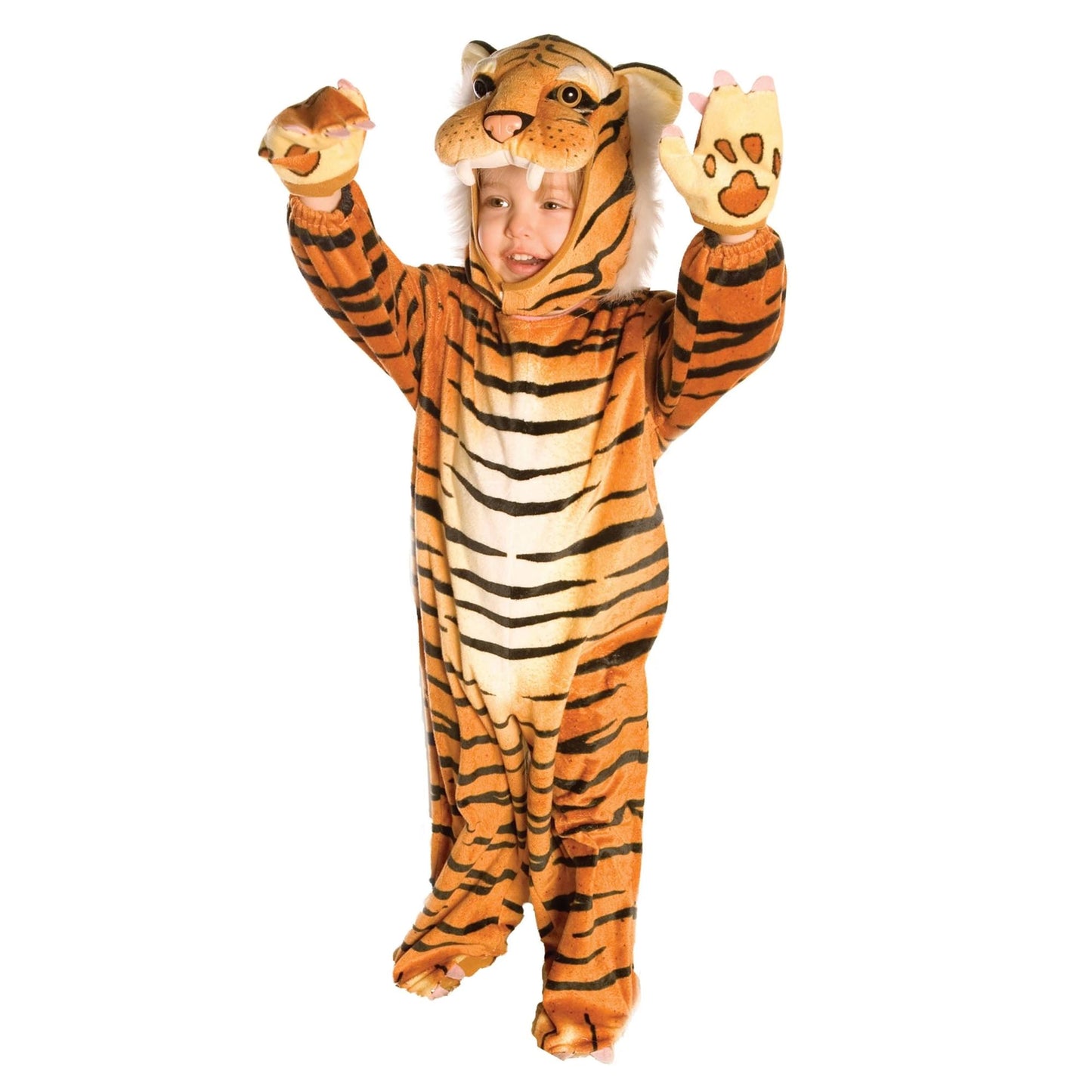 Brown Plush Tiger Costume Child Infant L 2T-4T