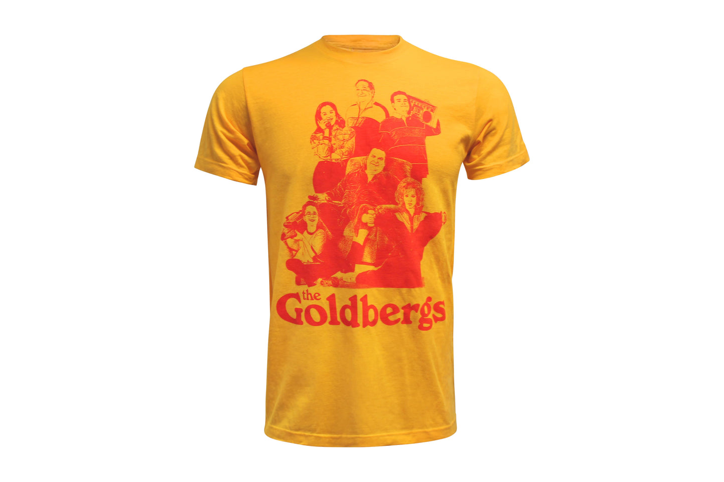 The Goldbergs Cast Adult Yellow T-Shirt | X-Large