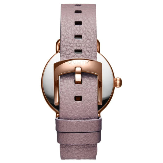 Purple Leather Dress Watch