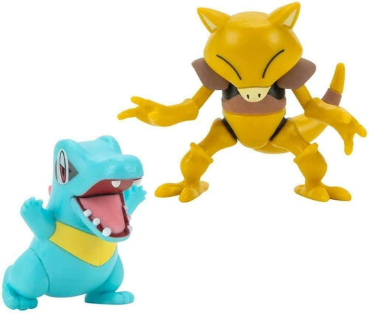 Pokemon 2 Inch Battle Figure 2 Pack | Totodile & Abra