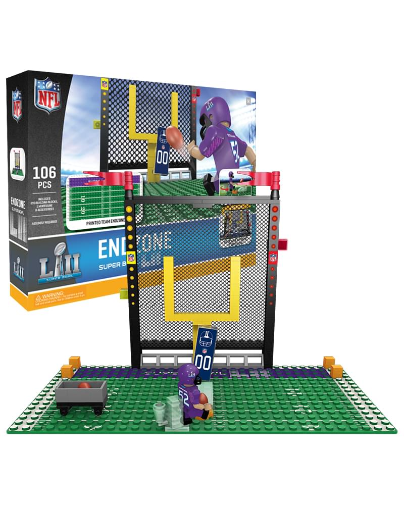 NFL Minnesota Super Bowl 52 Endzone Oyo Minifigure Playset