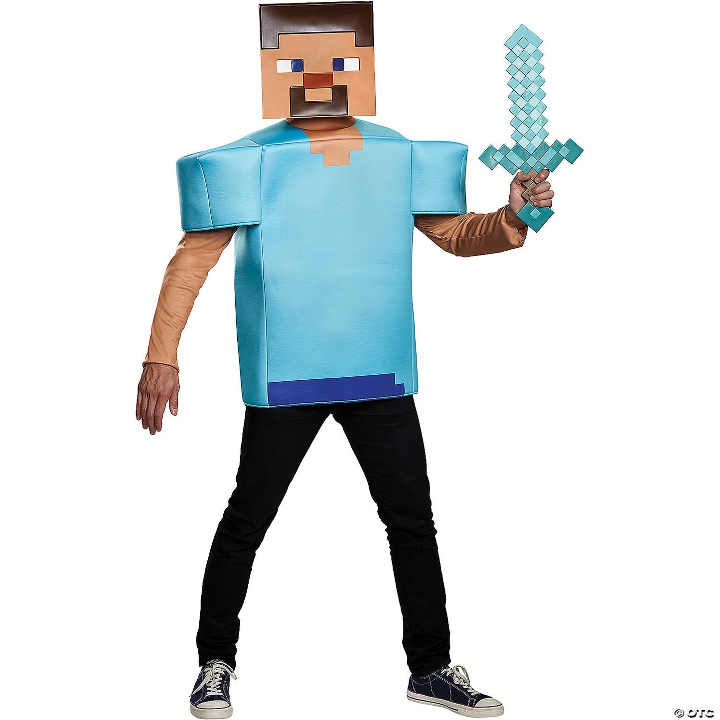 Adult minecraft steve costume