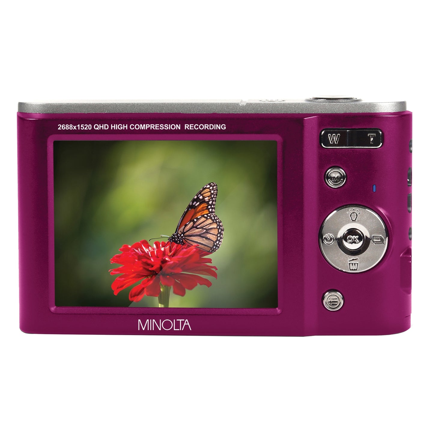 Minolta MND20-M MINOLTA MND20 44 MP / 2.7K Ultra HD Digital Camera (Magenta)