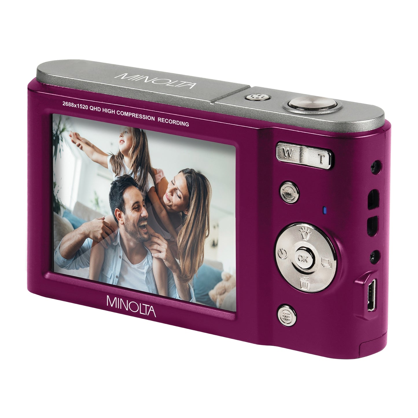Minolta MND20-M MINOLTA MND20 44 MP / 2.7K Ultra HD Digital Camera (Magenta)