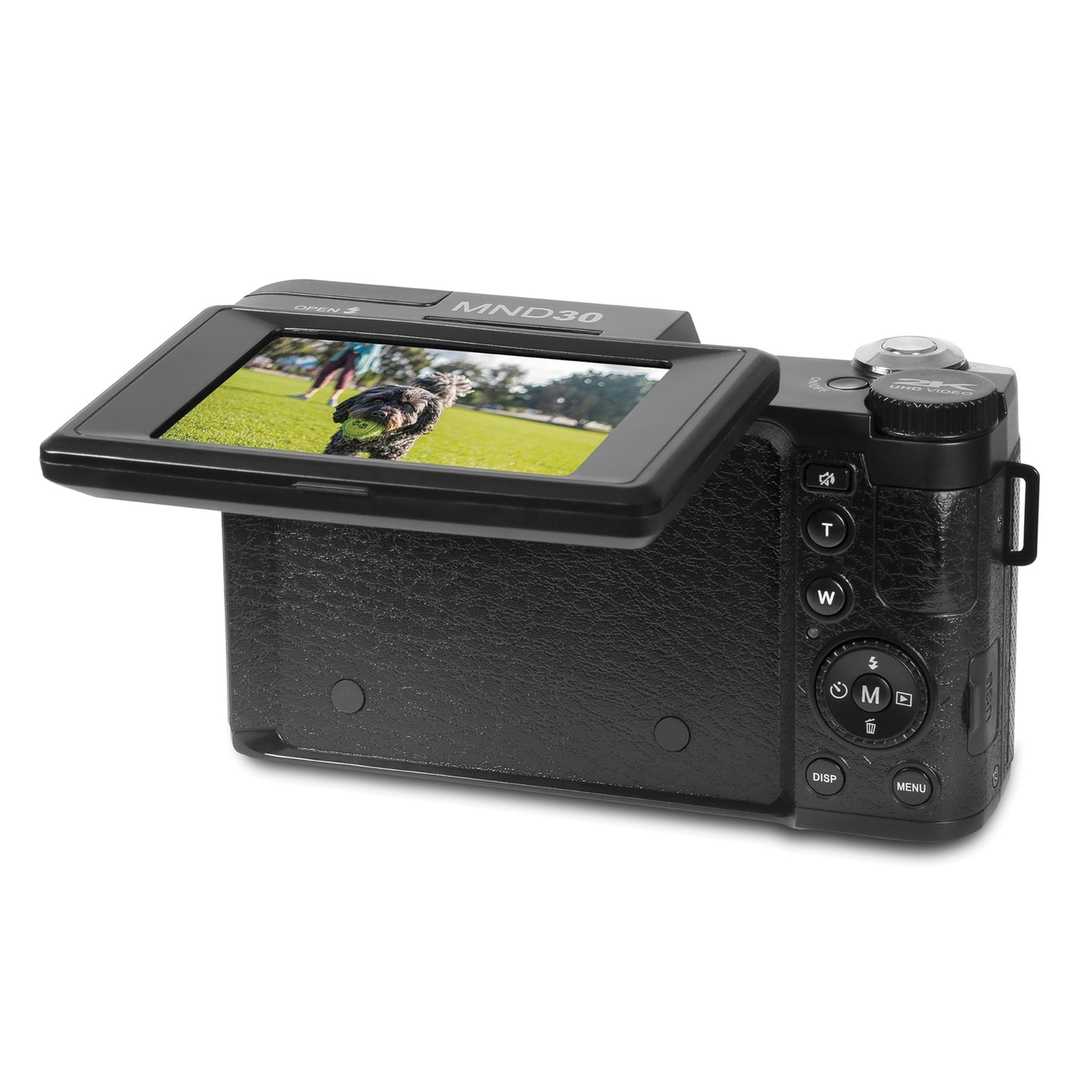 Minolta MND30-BK MND30 4x Digital Zoom 30 MP/2.7K Quad HD Digital Camera (Black)
