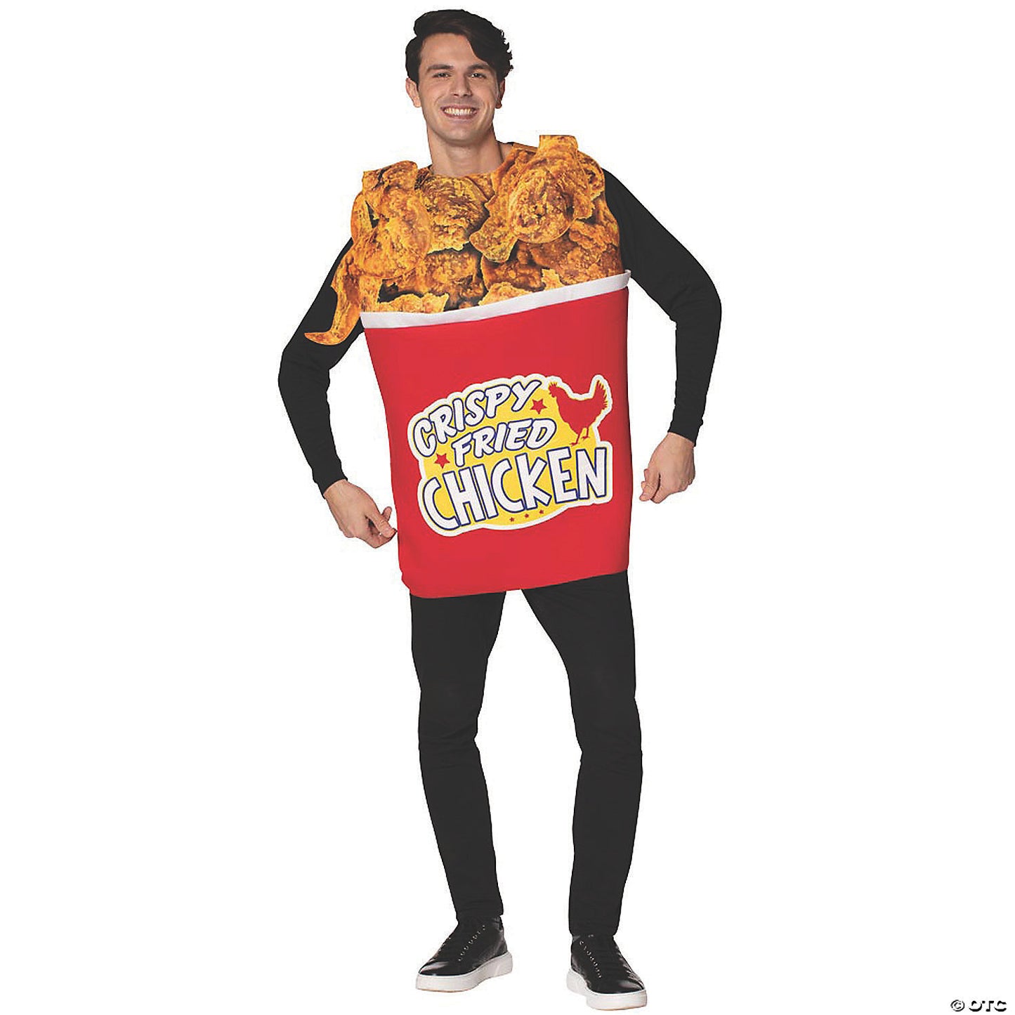 Bucket of fried chicken ad costume