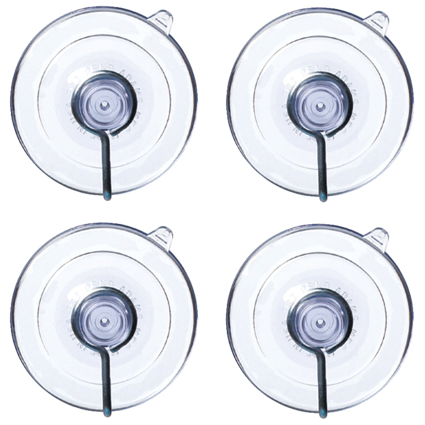 No Logo 7500-77-1043 Suction Cups with Hooks, 4 pk