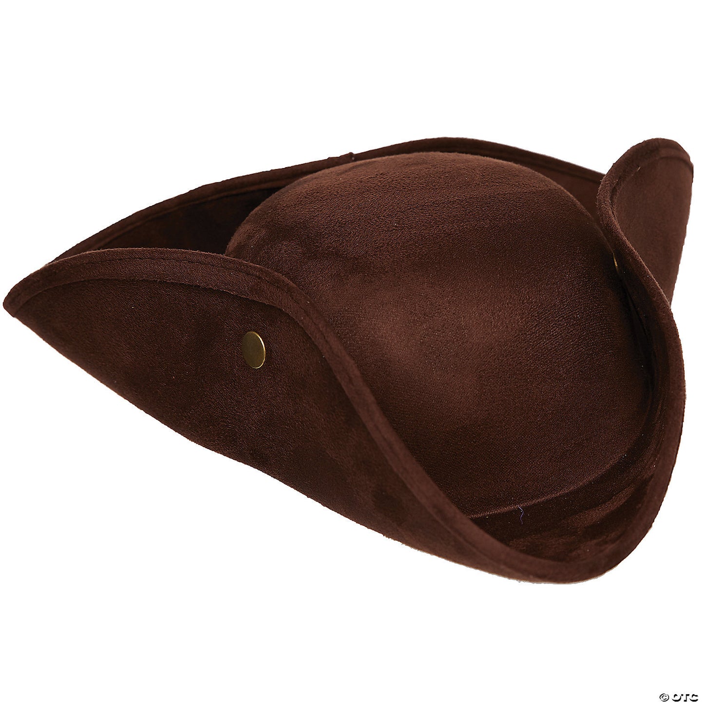 Adult faux suede tricorn hat