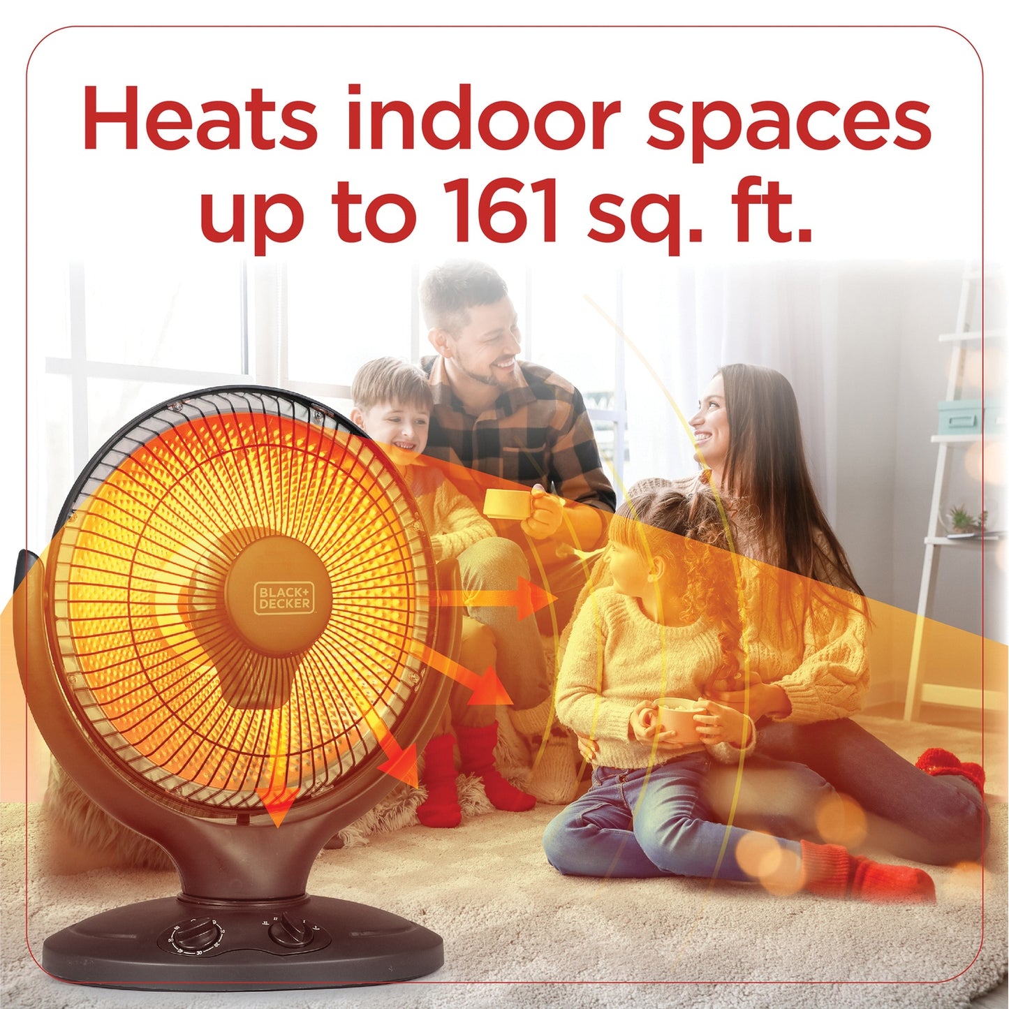 BLACK+DECKER BHRO608 BHRO608 800-Watt-Max 14-In. Oscillating Radiant Dish Ceramic Heater