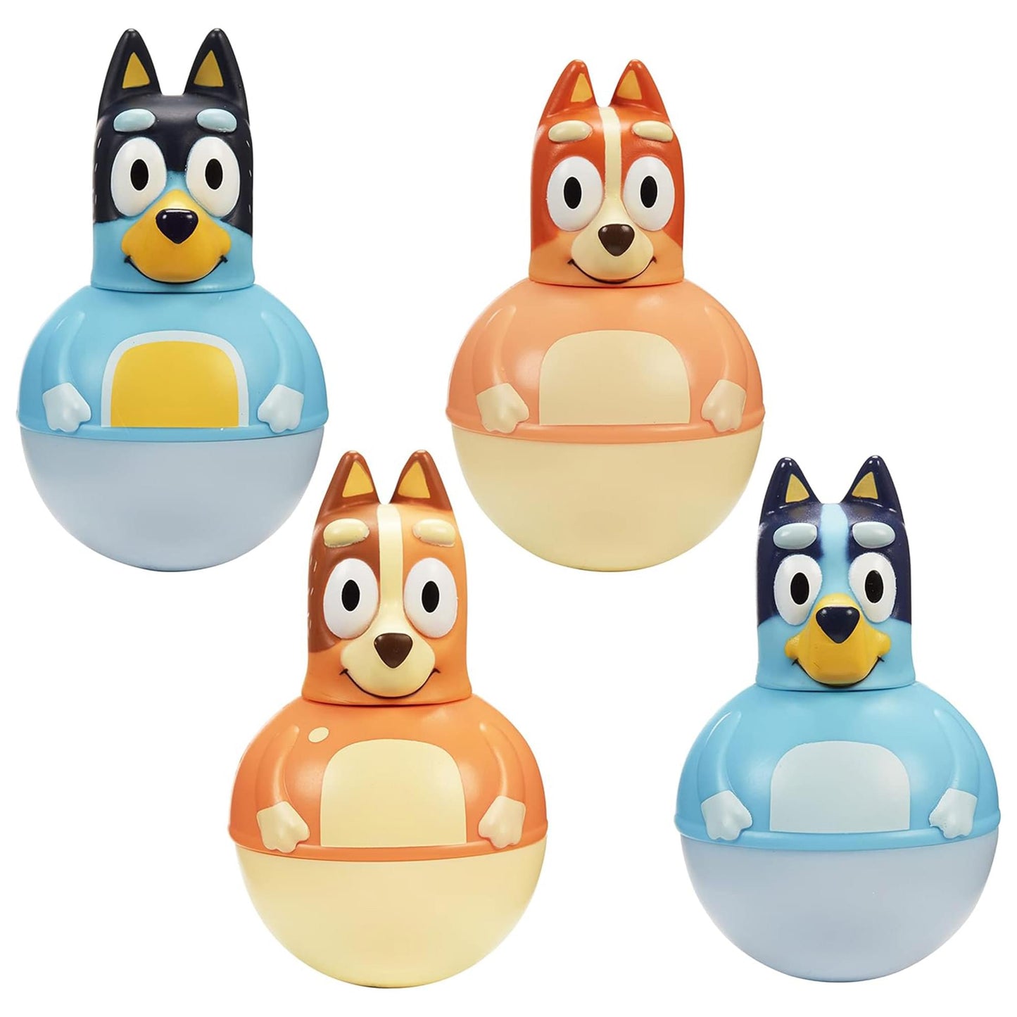 Weebles Wobble Bluey Family Figure Four Pack