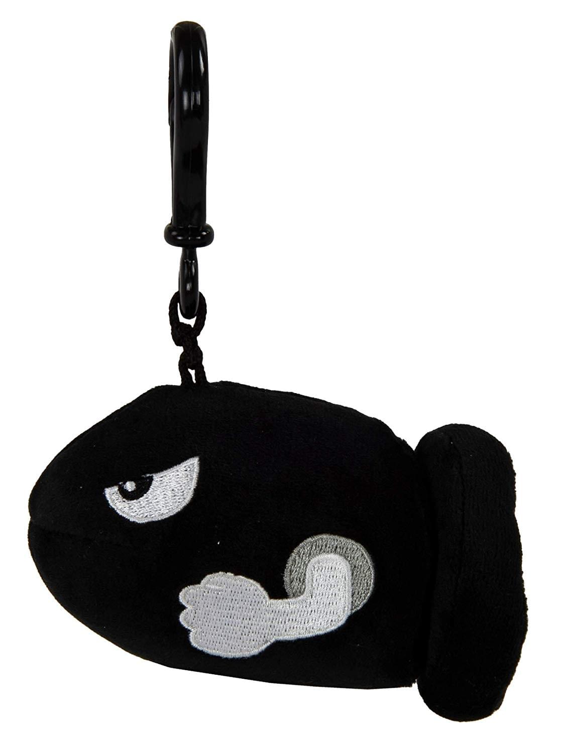Nintendo Mario Kart Mocchi-Mocchi 4 Inch Plush Clip On - Bullet Bill