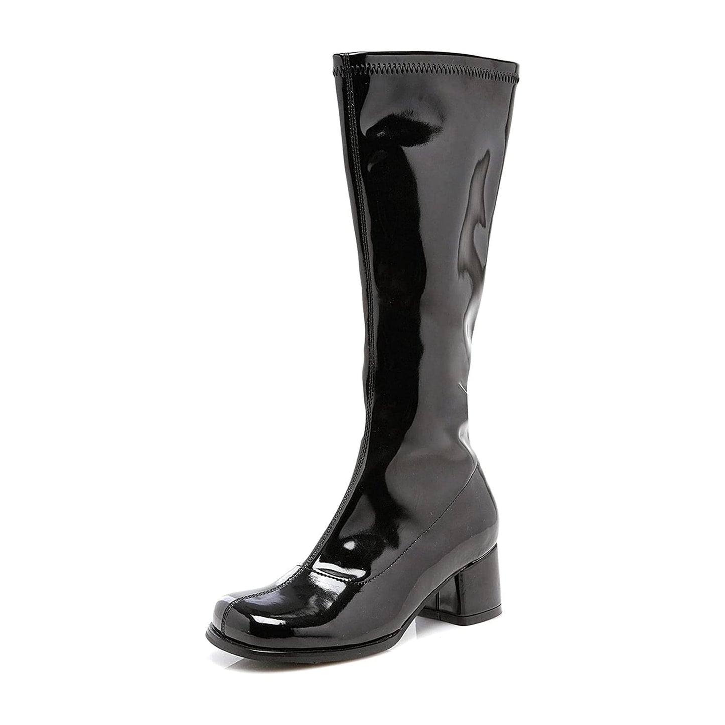 1.75 Inch Heel Black Costume Gogo Boots | Child Large