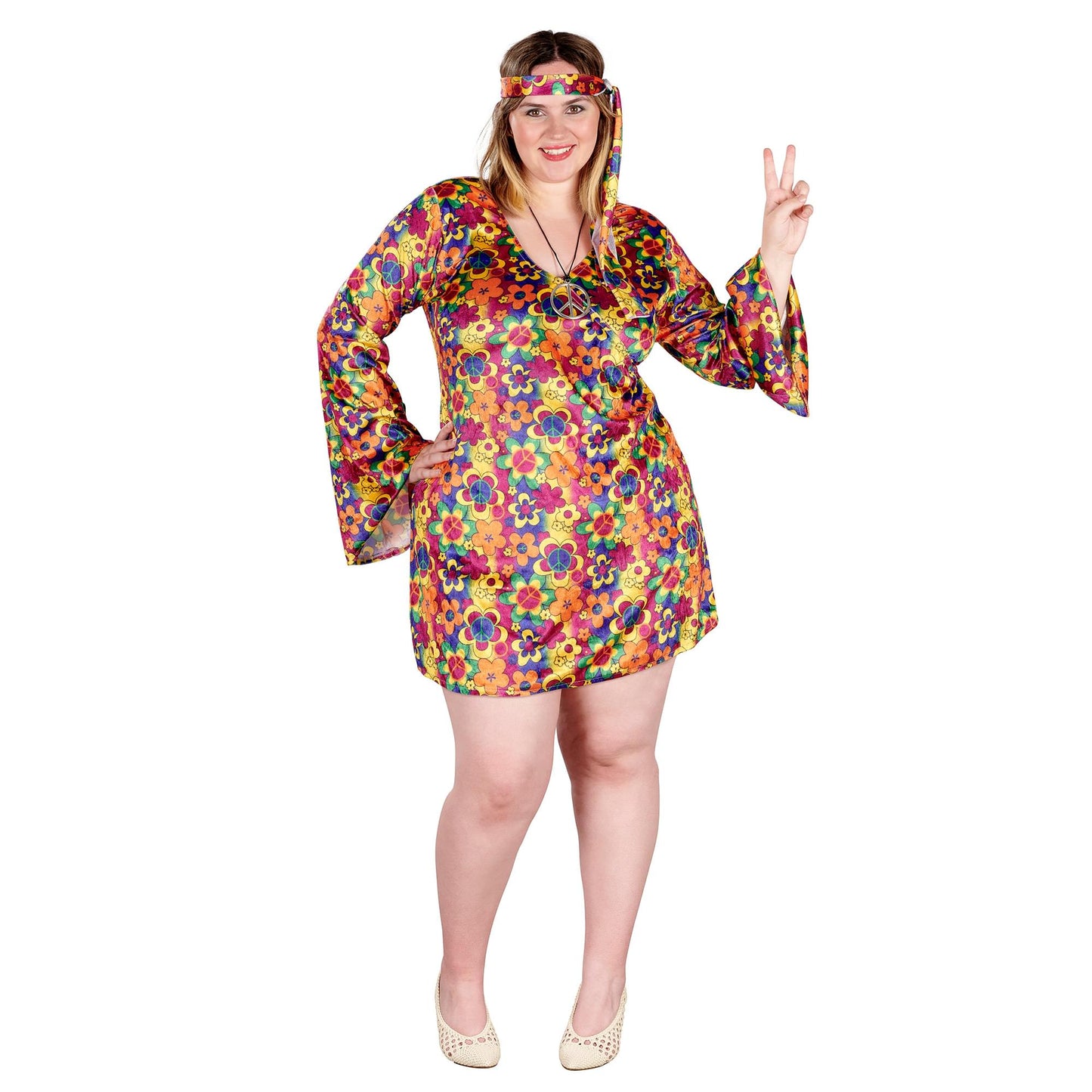 Female Hippy Women's Plus Size Costume | 4XL
