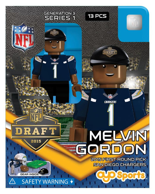 OYO Sports NFL San Diego Chargers 2015 Draft Melvin Gordon G3 Mini Figure