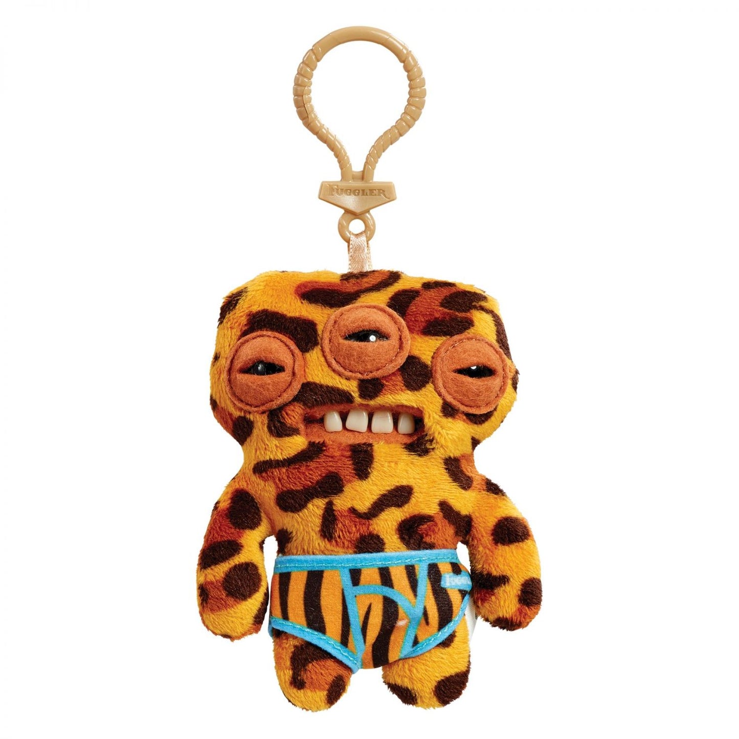 Fugglers 5-Inch Plush Clip-On | Annoyed Alien - Leopard