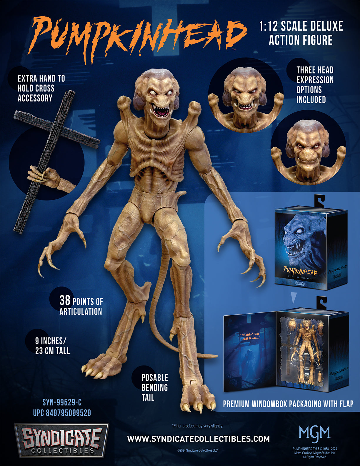 Pumpkinhead 1:12 Scale Premium Action Figure | Exclusive Signature Edition