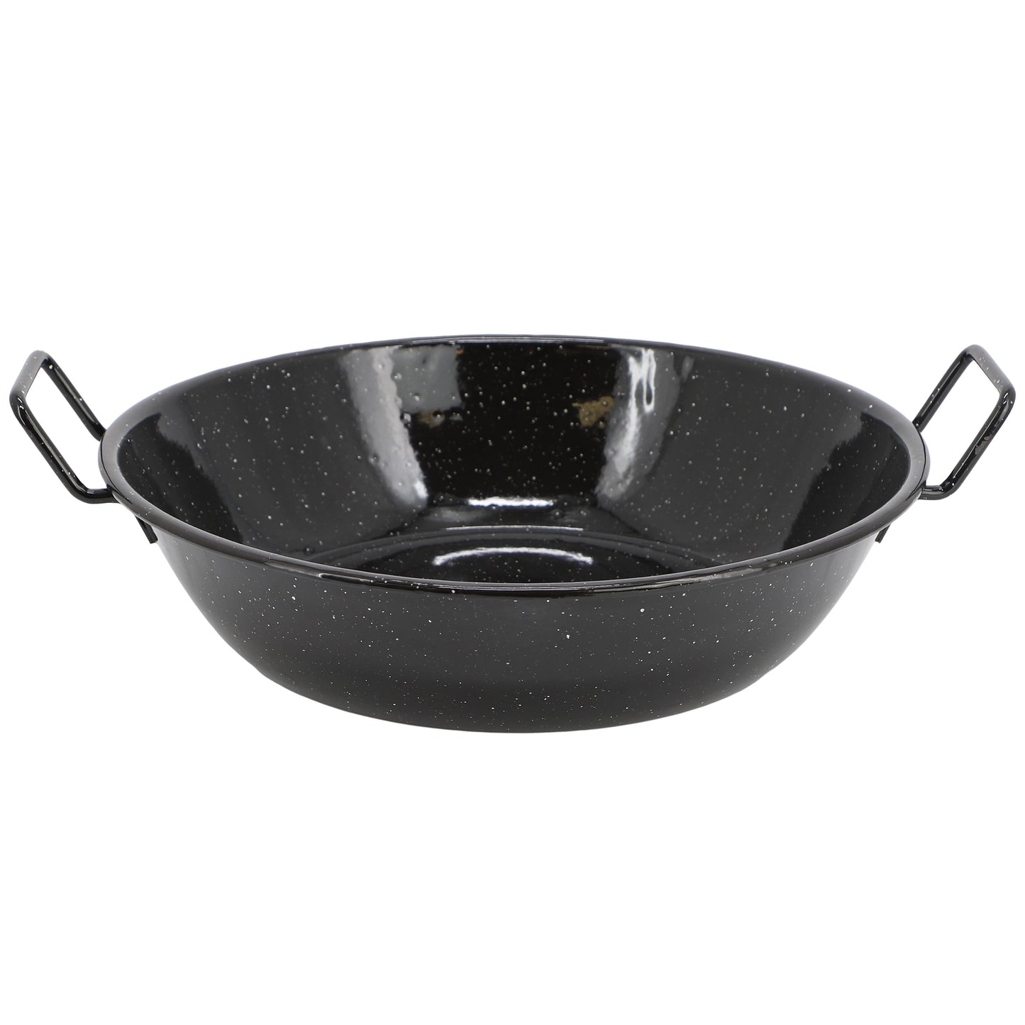 Oster Castillo 12 Inch Enamel on Steel Paella Pan in Speckled Black