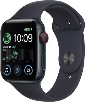 Apple Watch SE 2022 Cell 44mm Midnight Aluminium Case/Midnight Sport Band ITA MNPY3TY/A
