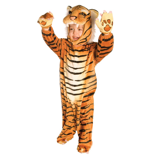 Brown Plush Tiger Costume Child Infant L 2T-4T