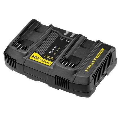 Dual Charger - 18V 4A - Compatible with all V20 Range generation batteries - STANLEY FATMAX, SFMCB24-QW