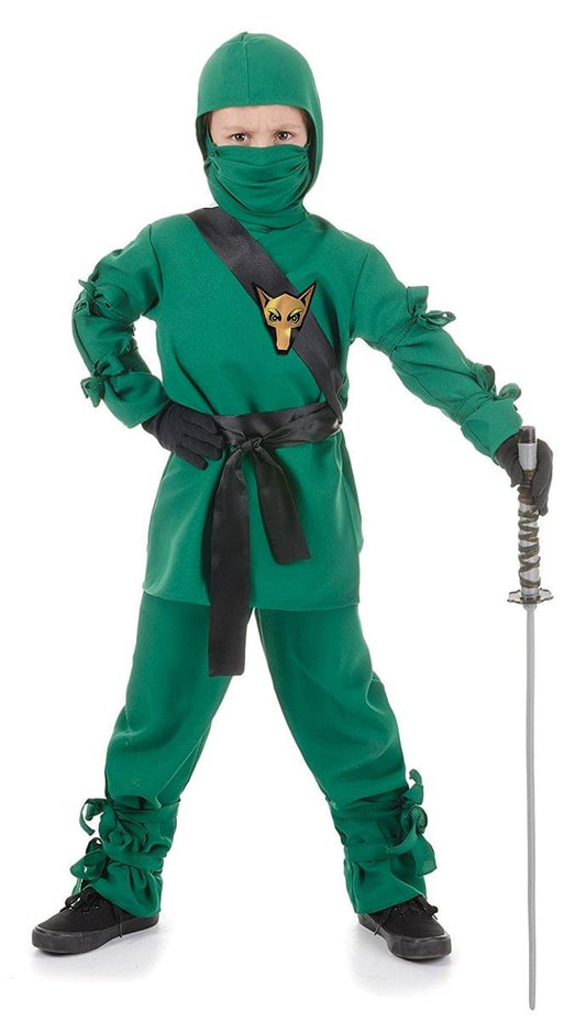 Ninja, Green Child Costume: Medium