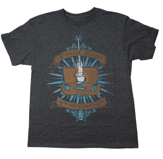 Fantastic Beasts Youth Charcoal Logo T-Shirt: X-Small