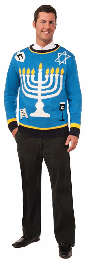 Outrageous Chanukah Holiday Sweater Adult Large