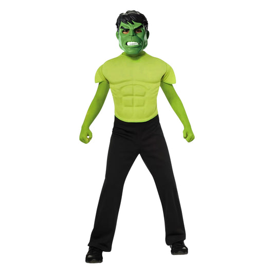 Avengers Assemble Marvel Hulk Muscle Chest Shirt Child Costume One Size