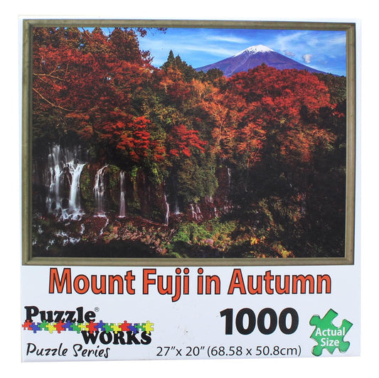 PuzzleWorks 1000 Piece Jigsaw Puzzle | Mount Fuji In Autumn