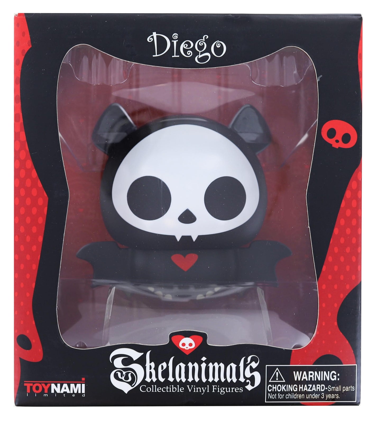 Skelanimals 4.5 Inch Collectible Vinyl Figure | Diego the Bat