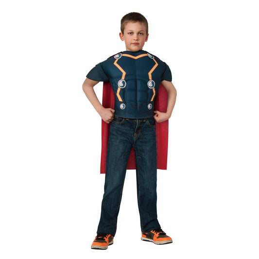 Avengers Assemble Marvel Thor Muscle Chest Shirt Child Costume One Size Fits Most