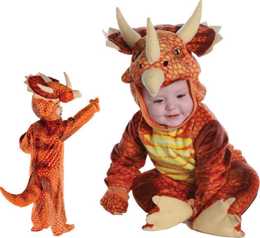 Rust Triceratops Plush Baby Costume XL 4T-6T