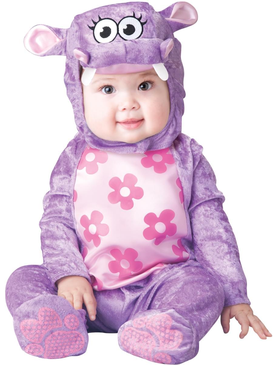 Huggable Hippo Costume Child Infant: Purple 18-2T Months
