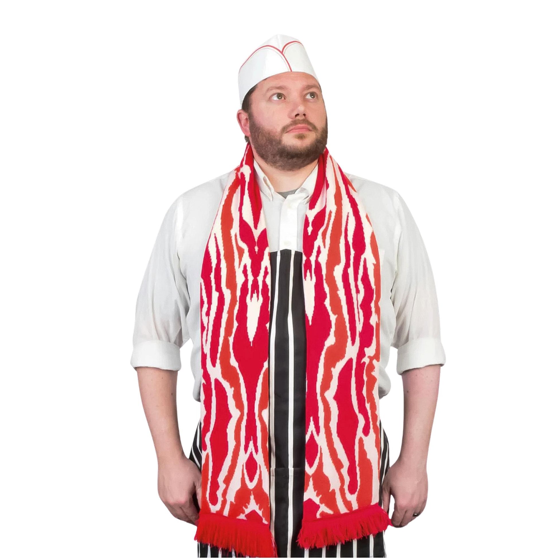 71" Soft-Knit Acrylic Bacon Scarf