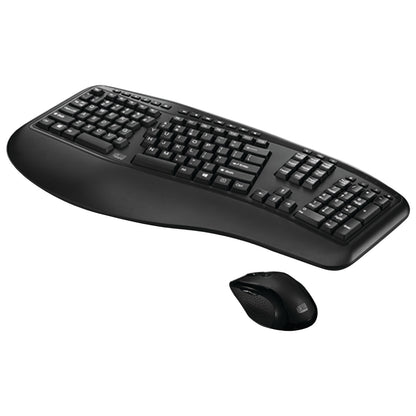 Adesso WKB-1500GB Tru-Form Media 1500 Wireless Ergonomic Keyboard & Laser Mouse
