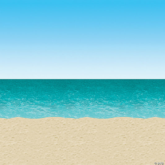 Ocean and beach backdrop