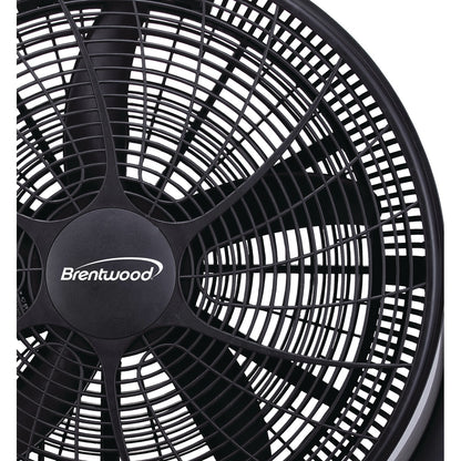 Brentwood Kool Zone F-20BKR 3-Speed 20-Inch 110-Watt High-Velocity Air Circulator Floor Fan