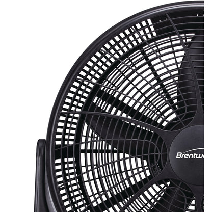Brentwood Kool Zone F-20BKR 3-Speed 20-Inch 110-Watt High-Velocity Air Circulator Floor Fan