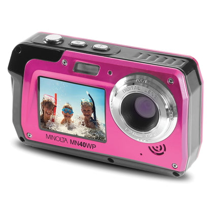 Minolta MN40WP-PK 48.0-Megapixel Waterproof Digital Camera (Pink)