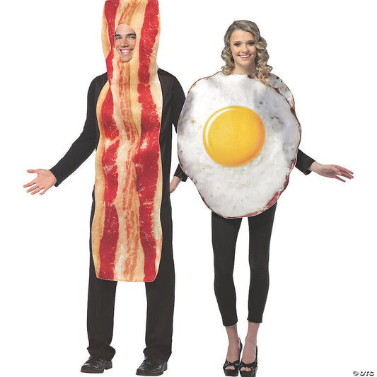 Bacon and egg couple costume