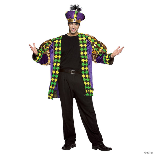 Men's mardi gras king costume