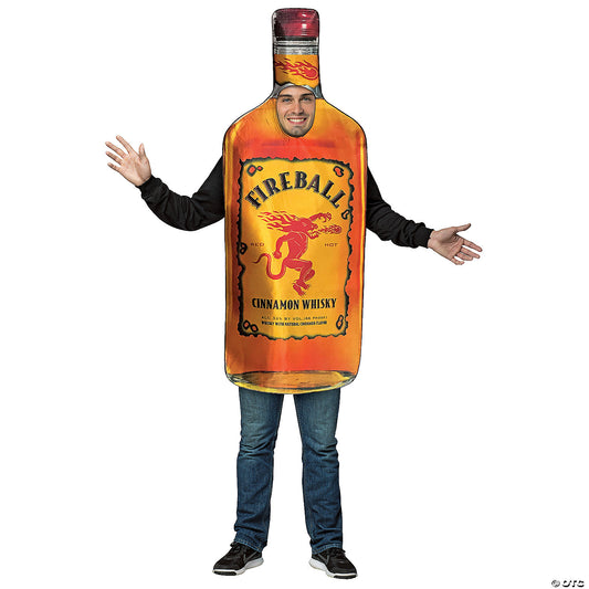 Adult fireball bottle costume