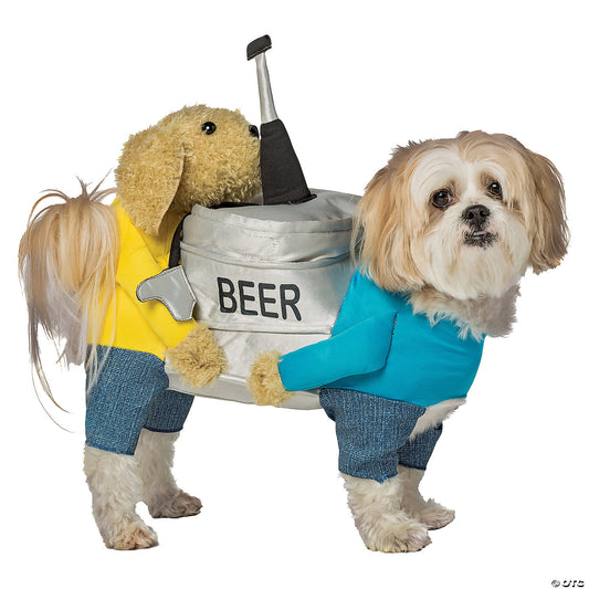 Beer keg pet costume