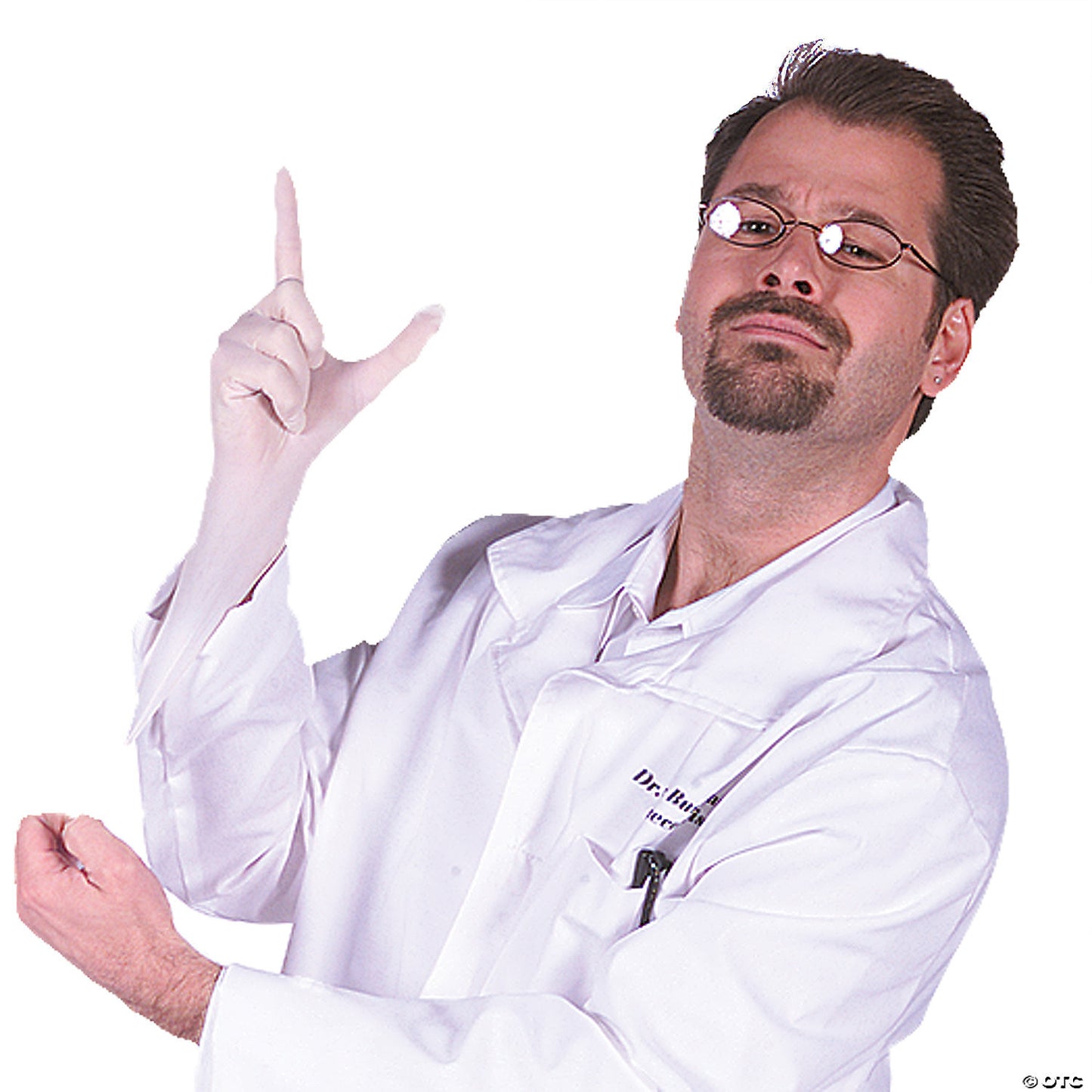 Adult lab coat seymour bush costume