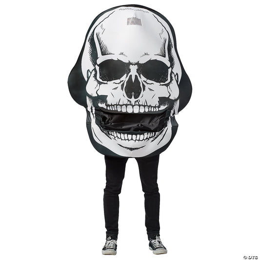 Adult skull mouth head costume