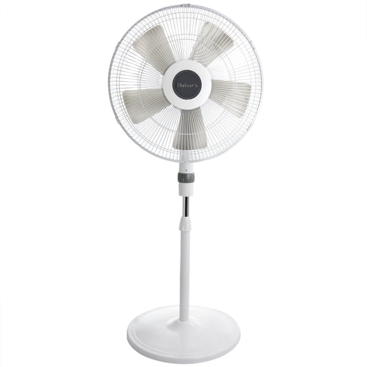 Holmes Oscillating 16 Inch Blade Stand Fan with Metal Grill in White