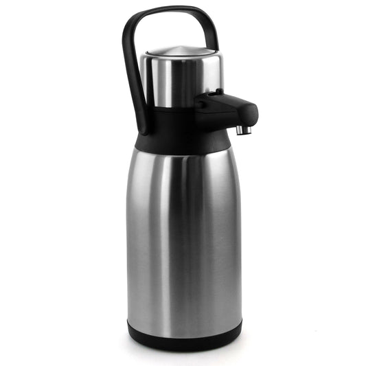 MegaChef 3.17 Quart Stainless Steel Airpot Hot Water Dispenser for Coffee and Tea