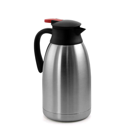 MegaChef 2.11 Quart Stainless Steel Thermal Beverage Carafe for Coffee and Tea