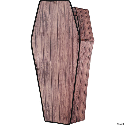 60" brown collapsible coffin